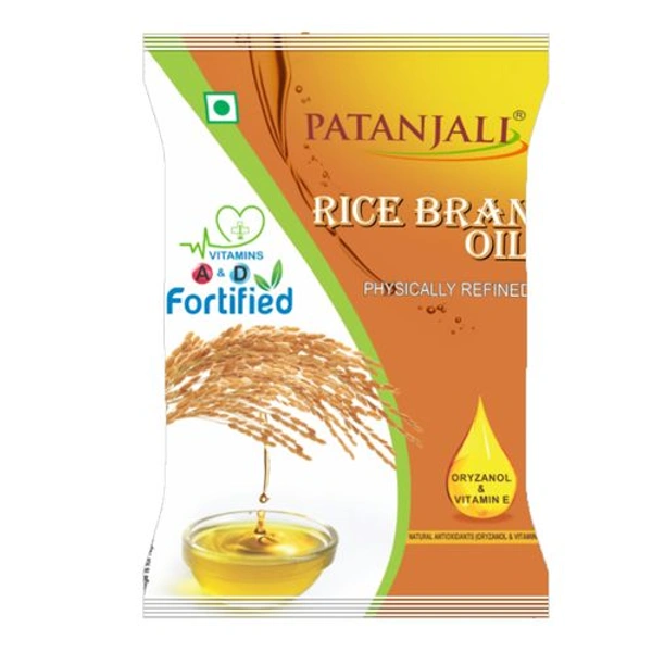 PATANJALI RICE BRAN OIL 1LTR POUCH