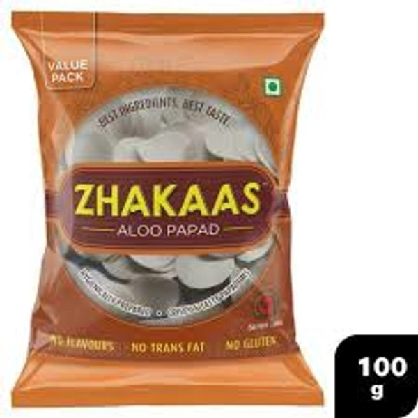 ZHAKAAS ALOO PAPAD JEERA 100G