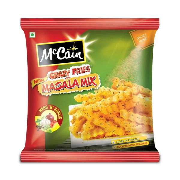 McCain CRAZY FRIES MASALA MIX HERB GARLIC 400 GM