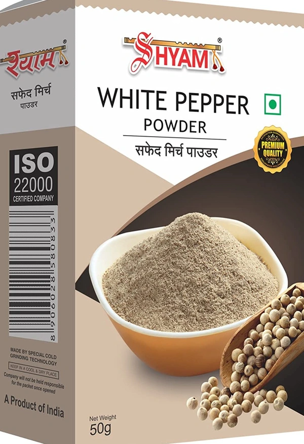 SHYAM WHITE PEPPER PWD 50GM