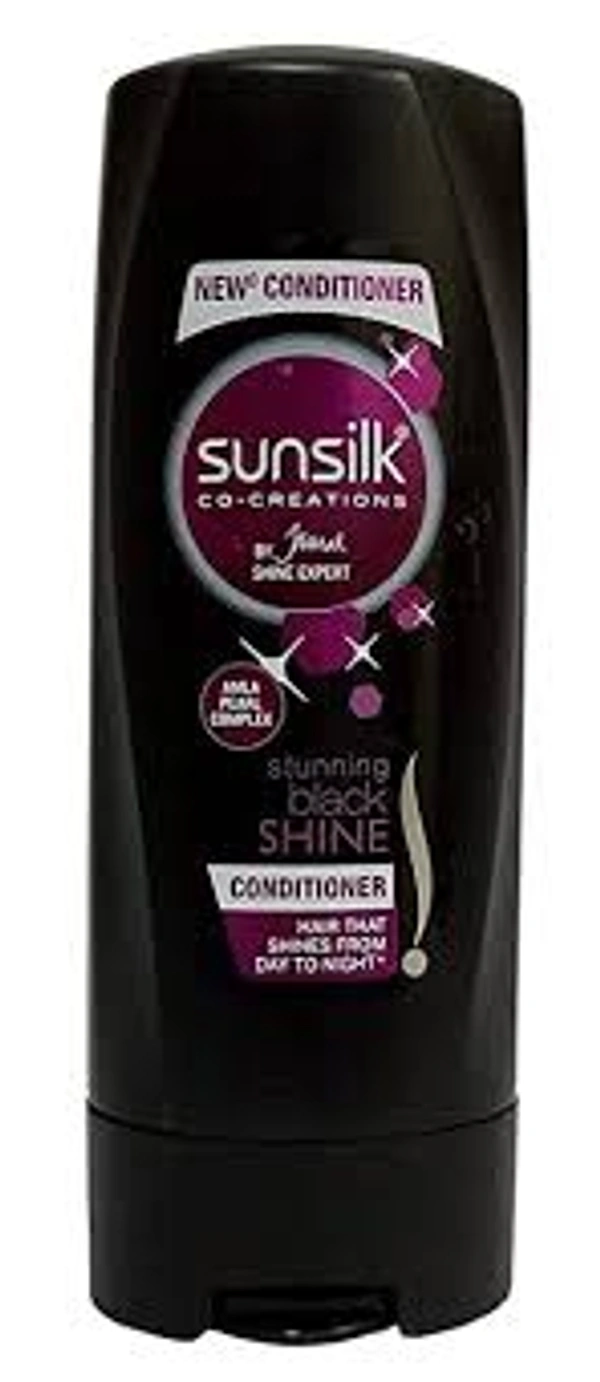 SUNSILK COND ST BLACK SHINE 180ML