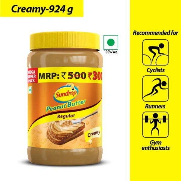 SUNDROP PEANUT BUTTER CREAMY 924G