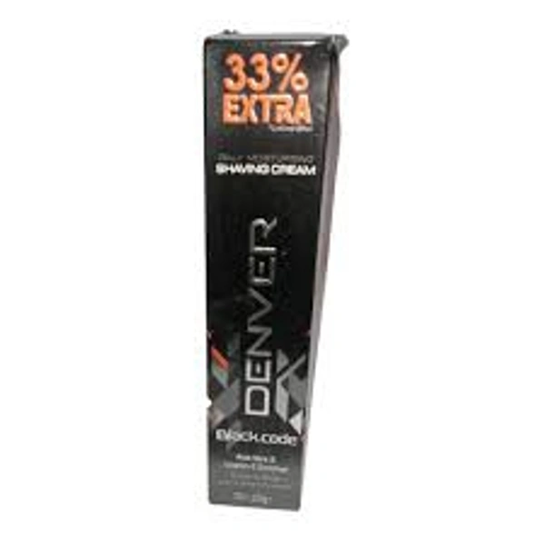 DENVER SHAVING CREAM BLACK CODE 93G