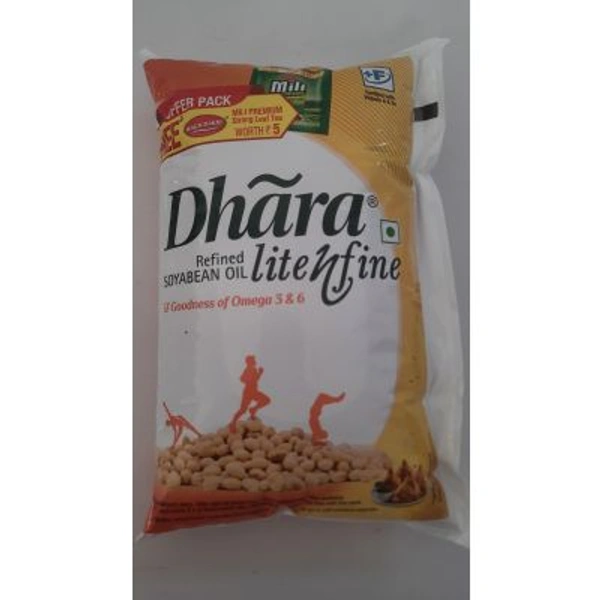 DHARA OIL LITE&FINE REF SOYABEAN P 1L