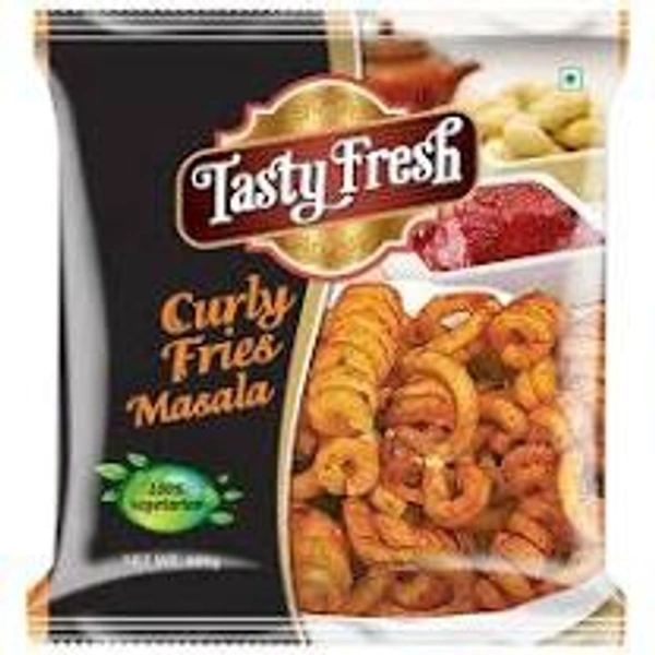TASTY FRESH CURLY FRIES MASALA 400G