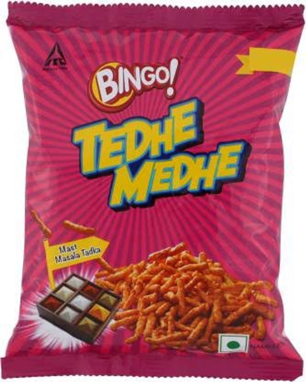 BINGO TEDHE MEDHE MASALA TAADKA 50G