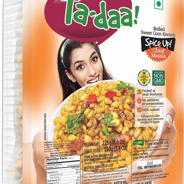 TA-DAA BOILED SWEET CORN CHAT MASALA 225G
