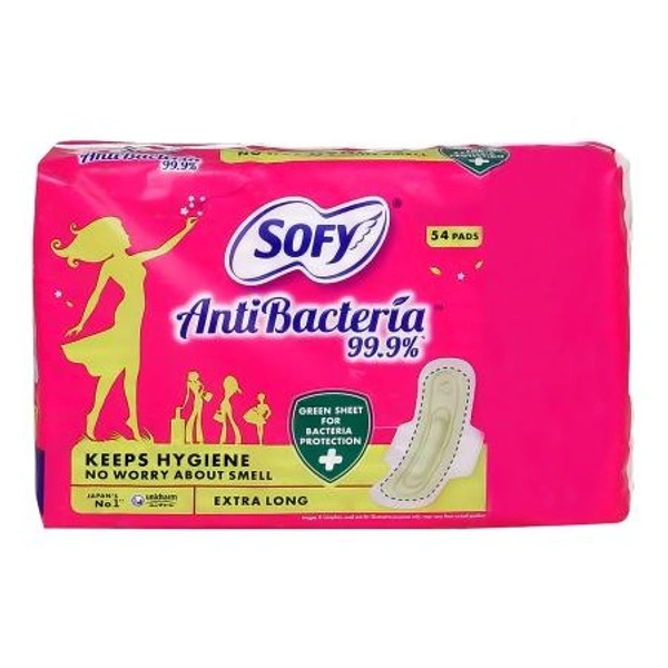 SOFY ANTI BACTERIA 290MM EXTRA LONG 54PADS