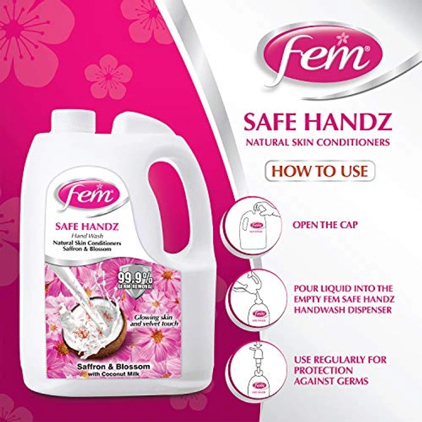 FEM HW LIQ OLIVE SAFFRON & BLOSSOM 750ML