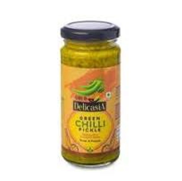 DELICASIA GREEN CHILLI PICKLE 400G