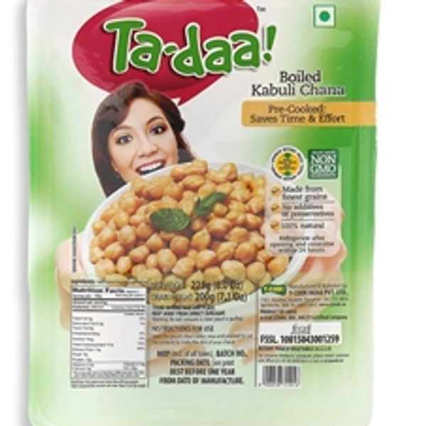 TA-DAA STEAMED KABULI CHANA 220G