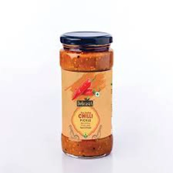 DELICASIA STUFFED RED CHILLI PICKLE 400G
