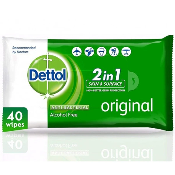 DETTOL ORIG WIPES 40S