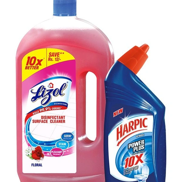 LIZOL FLOOR CLEANER FLORAL 975ML+HRP 200ML