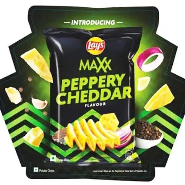 LAYS MAXX PEPPERY CHEDDAR 22.5G