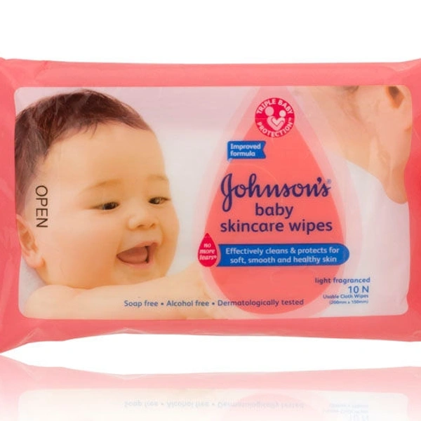 JOHNSONS BABY WIPES 10N