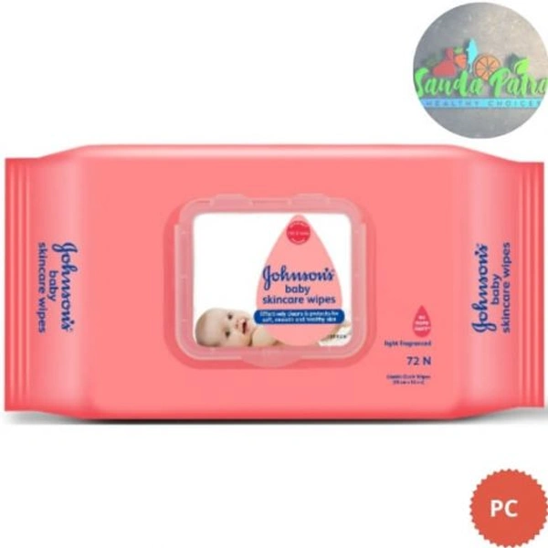 JOHNSONS BABY WIPES 72N
