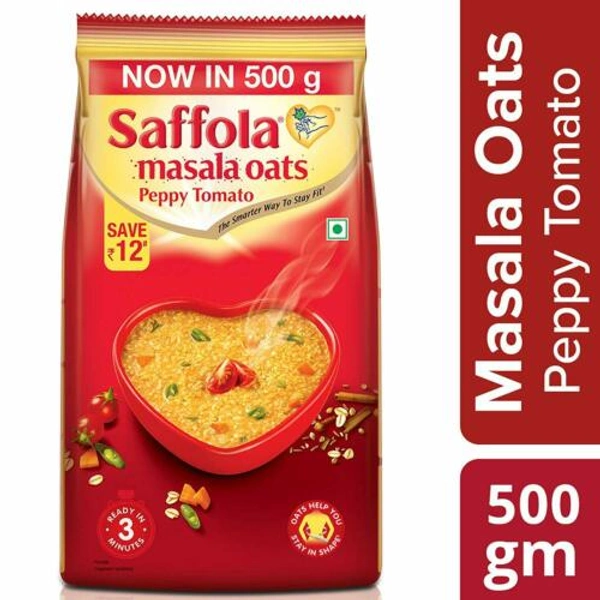 SAFFOLA MASALA OATS PEPPY 500G