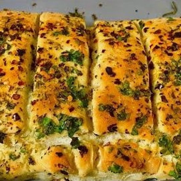 Paneer Tikka Stuff Garlic Bread 