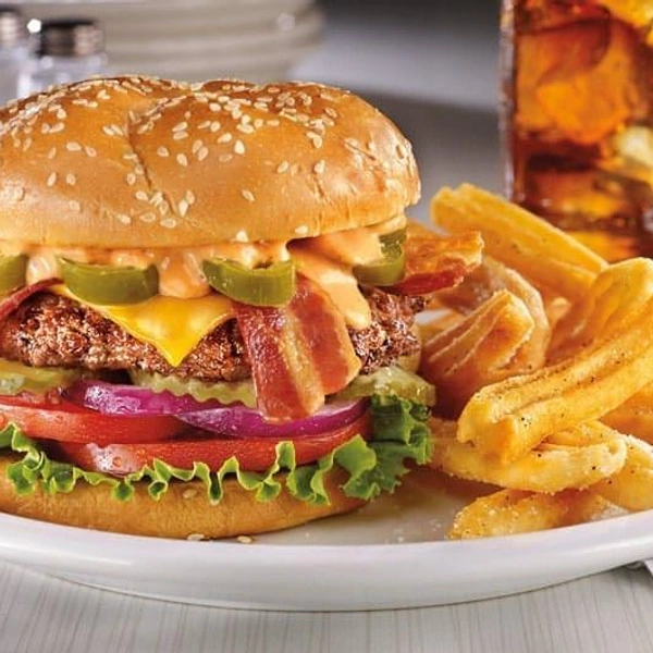 Dbl Cheese Aalu Tikki Burger 