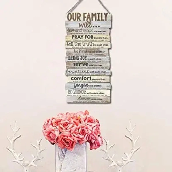 Paper Plane Design Wood Door Hanging (45 cm x 16cm)