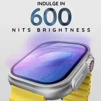 Pebble Crest 2.02"Infinite Display,Rugged Design,BT Calling,Rotating Crown,Health Suite Smartwatch  (Yellow Strap, Free Size) - Yellow