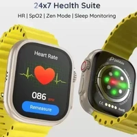 Pebble Crest 2.02"Infinite Display,Rugged Design,BT Calling,Rotating Crown,Health Suite Smartwatch  (Yellow Strap, Free Size) - Yellow