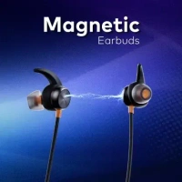 itel Itel ROAR 35PRO 20-Hrs Playtime, 13mm Bass Boost Drivers, Magnetic Earbuds & IPX5 Bluetooth  (Black)