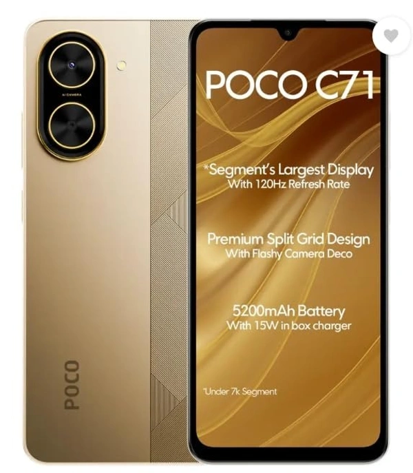 POCO Smart Phone C71 5G (64 GB)  (4 GB RAM)