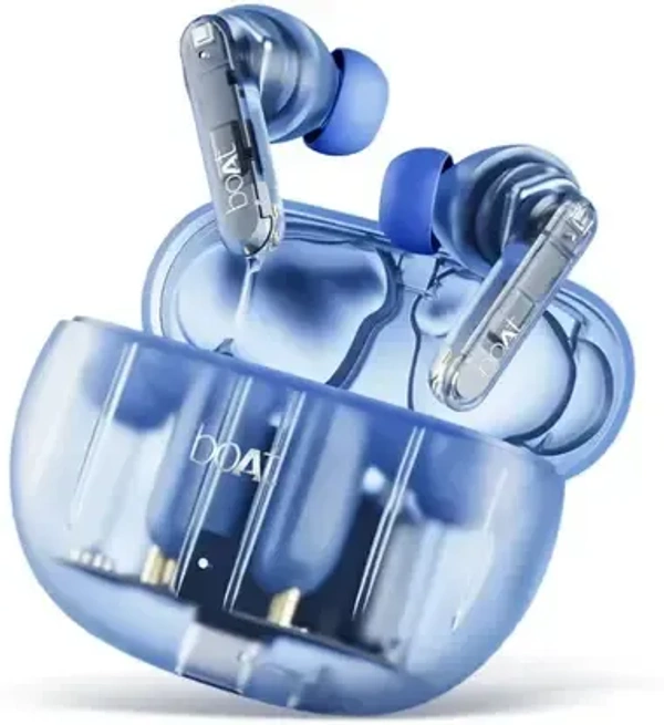 BOAT Boat Airdopes 191 ANC Active Noise Cancellation Bluetooth  (Pellucid Blue, True Wireless)