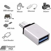 RD USB 3.1 To Type-C OTG-3 Connector (PC-20) Driver For Smart Phone & Tablets (Grey)