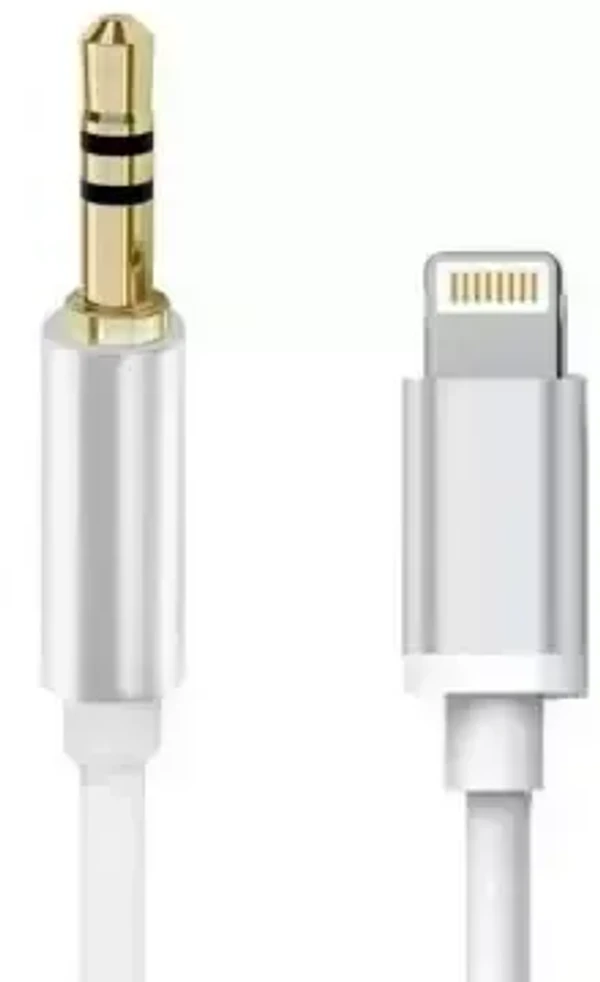 VEV JH-023 | 8 Pin to 3.5 AUX Audio Adapter Cable Cord Phone Converter  (IOS) White