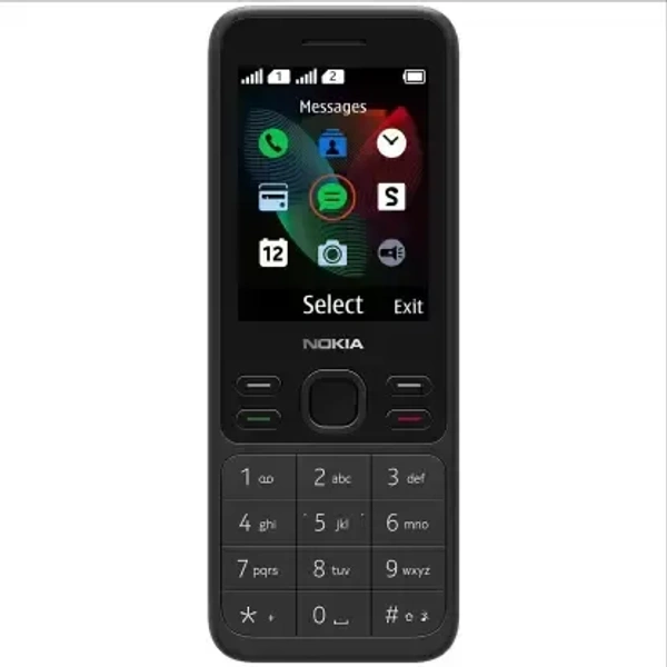 Nokia 150 Dual Sim Keypad Mobile, Wireless FM radio, Bluetooth, MP3 player (Black)