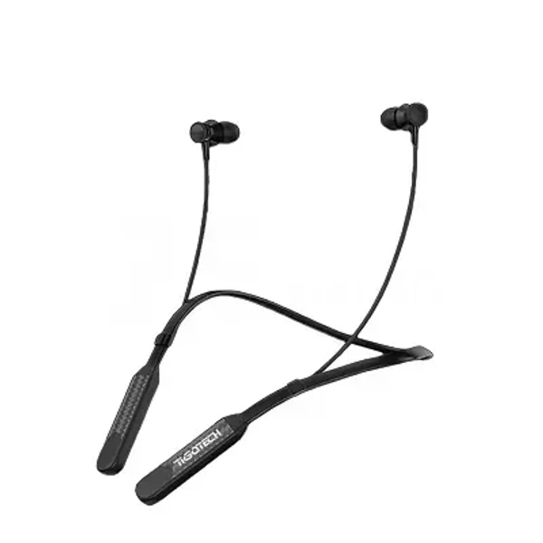 Tigotech MUSEO X2 in-Ear 5.0 Bluetooth Headphones, Spatial Audio, 10mm Dynamic Bass Driver, Upto 30 Hours Playback, Type C Port Fast Charging Neckband Earphone | Dual Device Connection (Black)