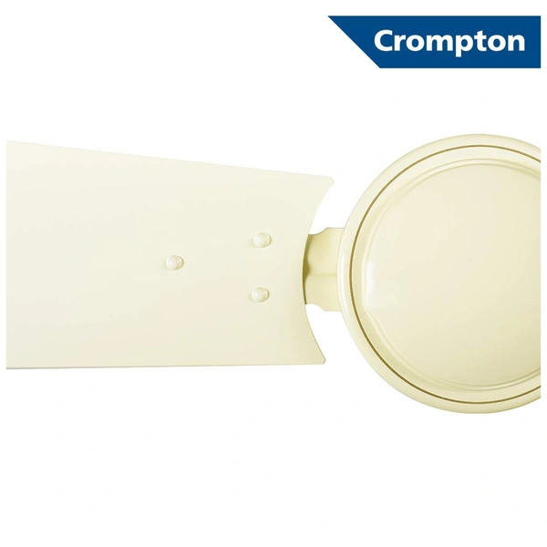 Crompton Brizair 600 MM (24 inch) 4 Blades Anti Rust Small Ceiling Fan (Brown) - Ivory
