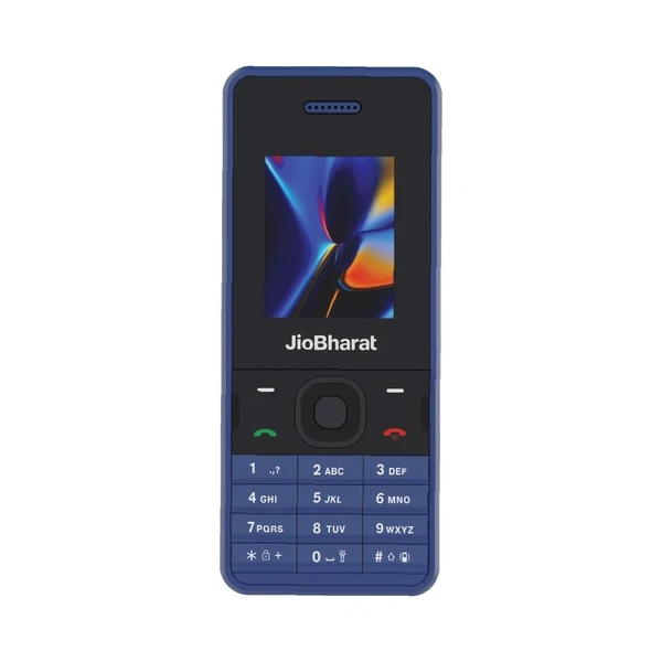 Jio Bharat V2 (4G)  Phone with Jio Cinema, Jio Saavn, Pay (UPI), Long Lasting Battery, LED Torch, Digital Camera | Blue | Locked for Jio Network (Blue)