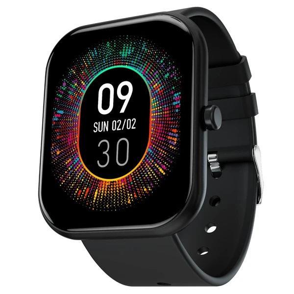 Fire Boltt Fire-Boltt Dazzle 1.83" Smartwatch Full Touch Largest Borderless Display & 60 Sports Modes (Swimming) with IP68 Rating, Sp02 Tracking, Over 100 Cloud Based Watch Faces (Black)