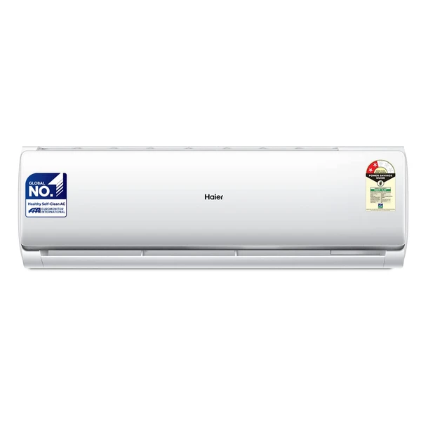 Haier 1 Ton 2 Star Fixed Speed Split AC | Copper, Antibacterial Filter, HSU12T-TQS2BE-FS (White)