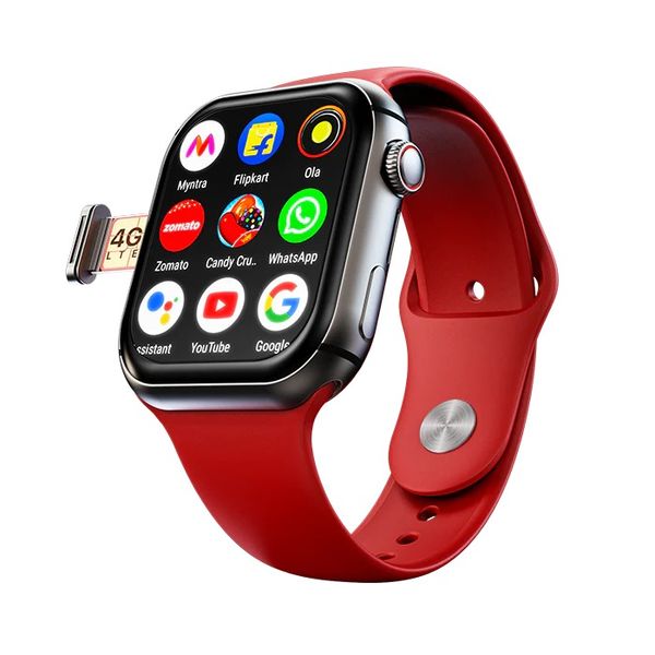 FireBoltt Fire-Boltt Dream WristPhone - 4G SIM/LTE/WiFi, Android OS, Play store unlimited apps, GPS Smartwatch  - Guardsman Red