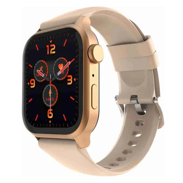 Firebolt Fire-Boltt Rise BT Calling,1.85", Voice Assistance & 123 Sports Single BT Connection Smartwatch  (Beige) - Beige