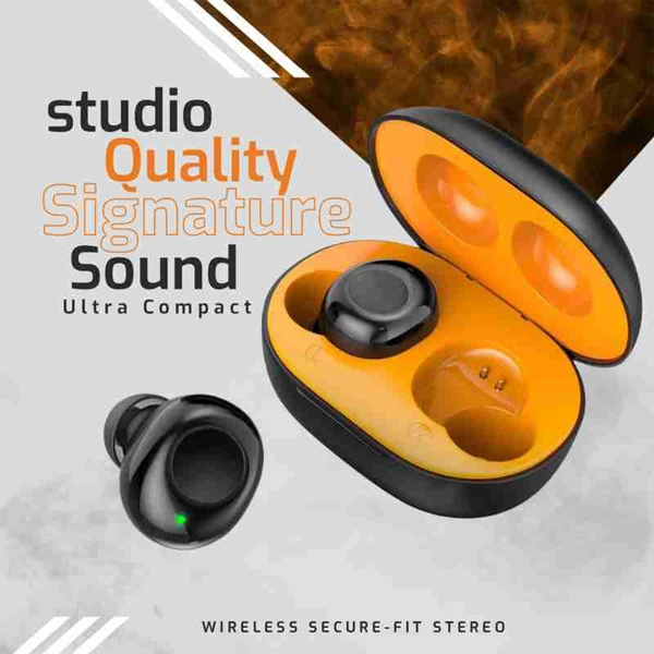 Urban Audio URBAN AUDIO U24 | 6 Hours Call Time, Surging Sound Splash Proof Touch with Voice Control Earbuds Bluetooth Headset  (Black)
