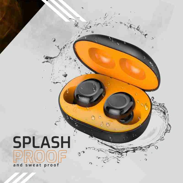 Urban Audio URBAN AUDIO U24 | 6 Hours Call Time, Surging Sound Splash Proof Touch with Voice Control Earbuds Bluetooth Headset  (Black)