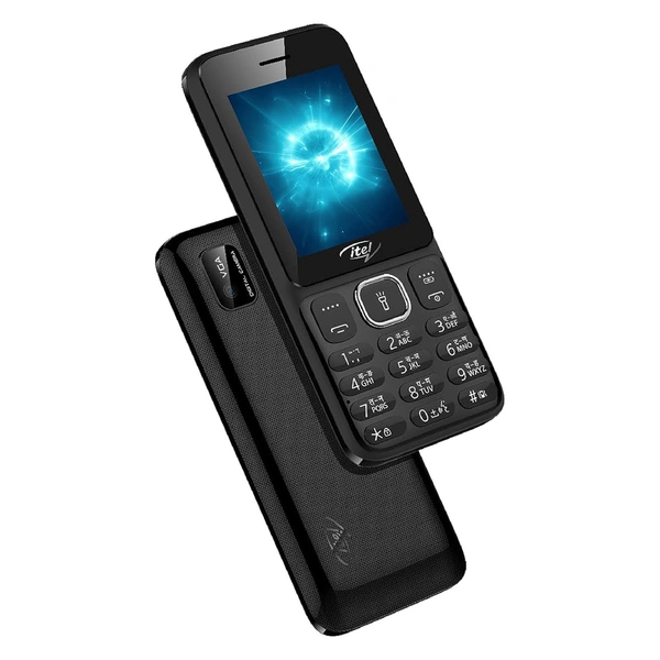 itel Power 410 | 6.1cm | 2500mAh Battery (Black) - Black