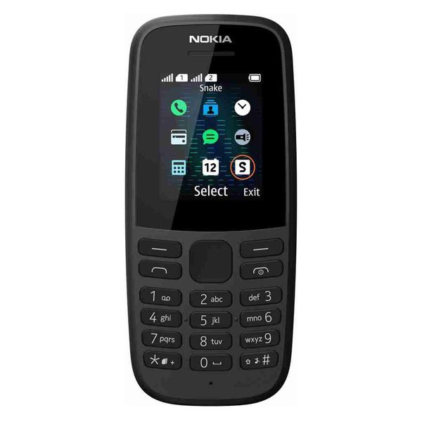 Nokia 105 | Dual SIM Keypad Phone | Long-Lasting Battery, Wireless FM Radio (Black)