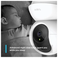 tp-link TP-Link Tapo TC70 Pan/Tilt Home Security Camera, Indoor CCTV, 360° Rotational Views, Works with Alexa & Google Home, No Hub Required, 1080p, 2-Way Audio, Night Vision, SD Storage, Device Sharing 