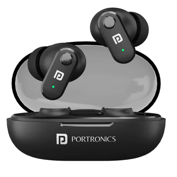 Portronics Harmonics Twins S16 Smart Earbuds (Black)