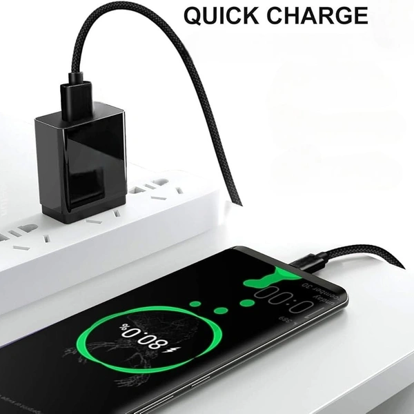 LEBON Lebon M-2 | 75w Type-C Data Cable 2 Mtr | Metal Cable Charger Cable | Fast Charging USB Type-C Cable | Compatible For Smart Phone | Fast Charging Sync Cable