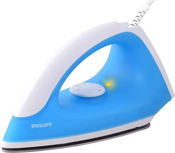 Philips Classic (GC-90/20) 750 W Dry Iron With 2 Year Warranty Power 750 Watts For Fast Heat Up & Coated Soleplate With Uniform Heat Distribution (SKY BLUE) - SKY BLUE