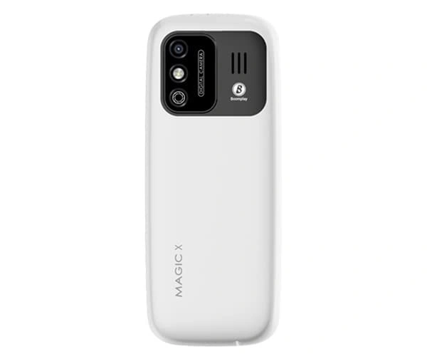itel Magic X (6.1cm QVGA Display, 4G Volte Enabled, Ultra Slim, Boomplay, LetsChat) White