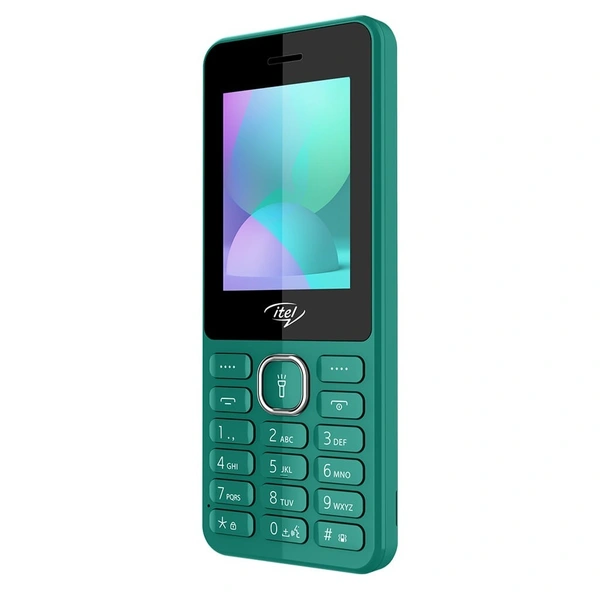 Itel itel it5262 | 2.4 inch Big Display with Premium Glass Like Back Design, 2000 mAh Battery, Auto Call Recording and Type C Charger (Green) - Green